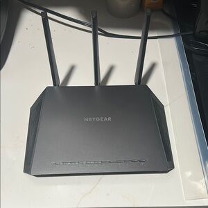 Netgear Black Wireless Router with External Antennas